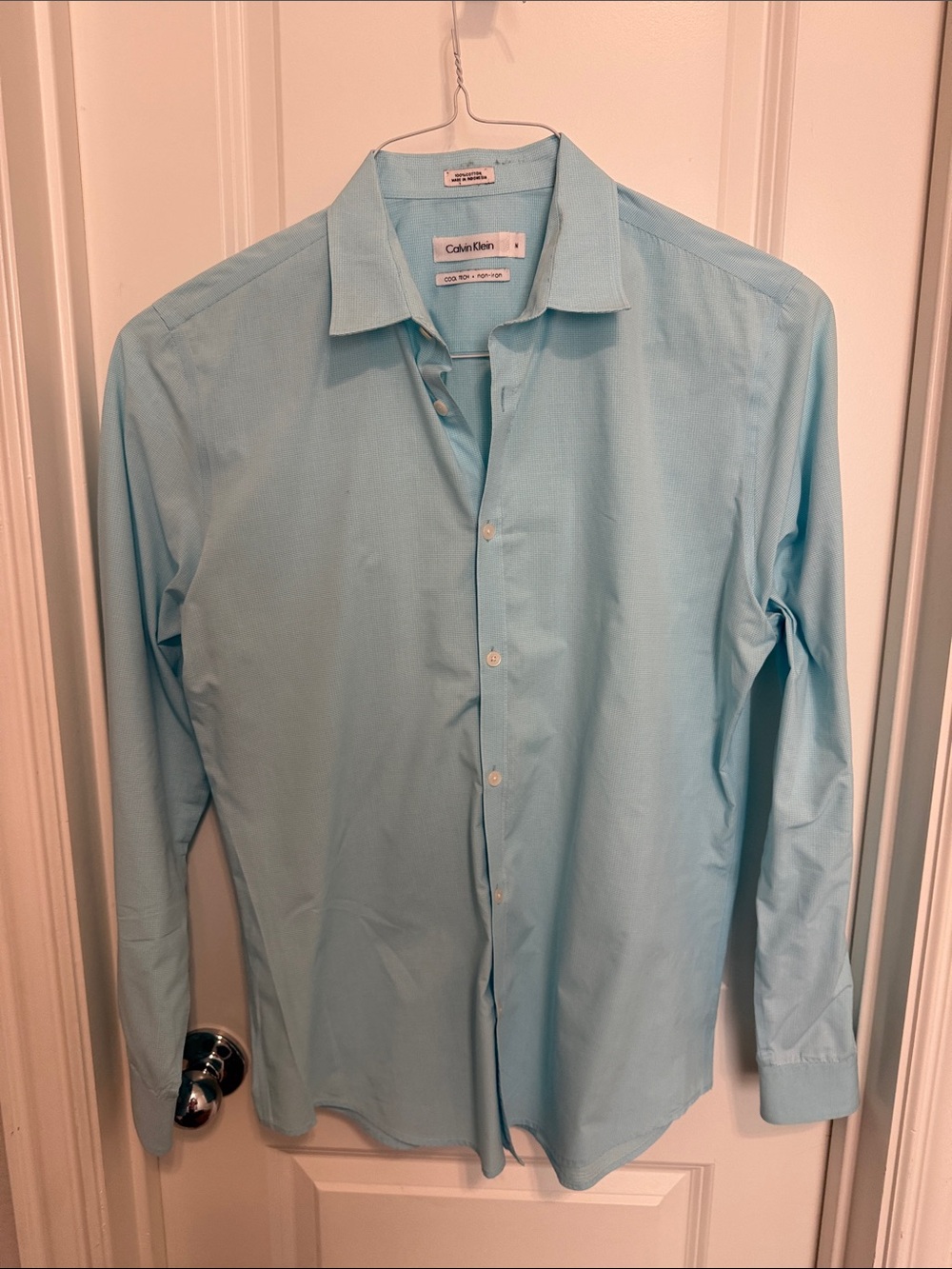Calvin Klein Men's Sky Blue Dress Shirt